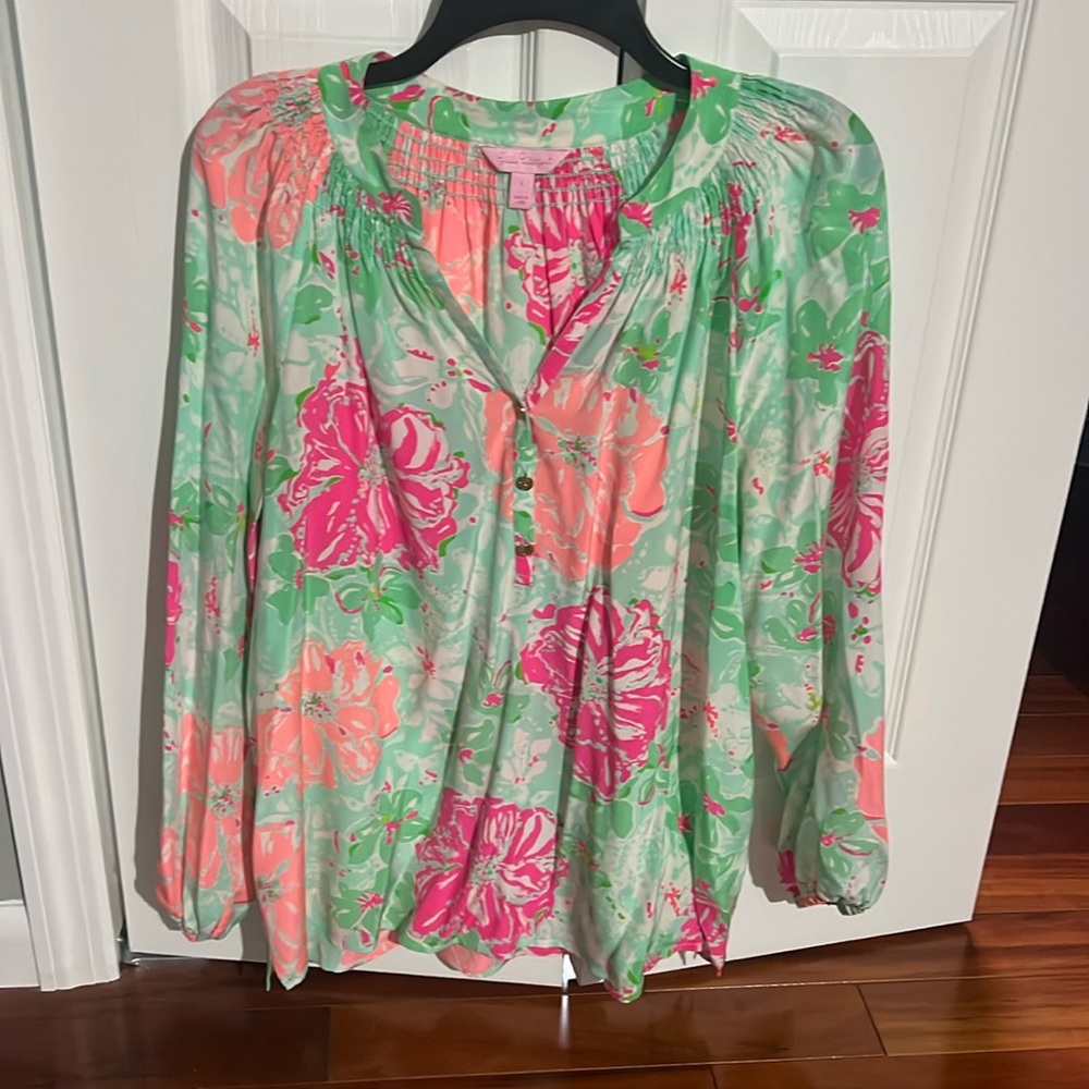 Lilly Pulitzer Elsa Silk Top